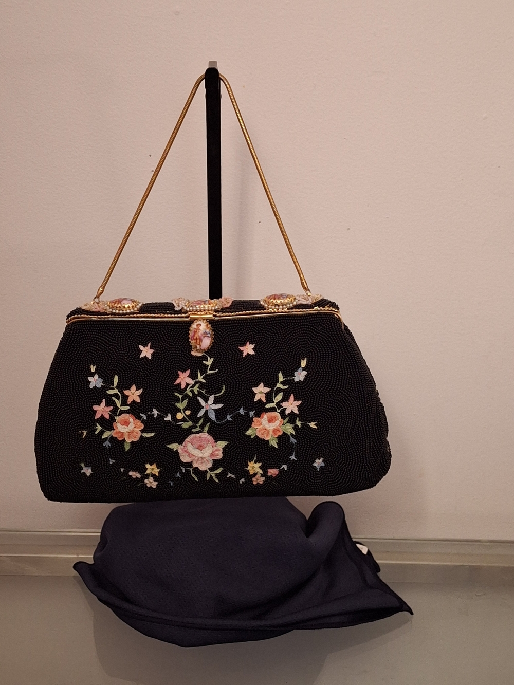 Genuine Vintage Point de Beauvais micro-beaded evening bag